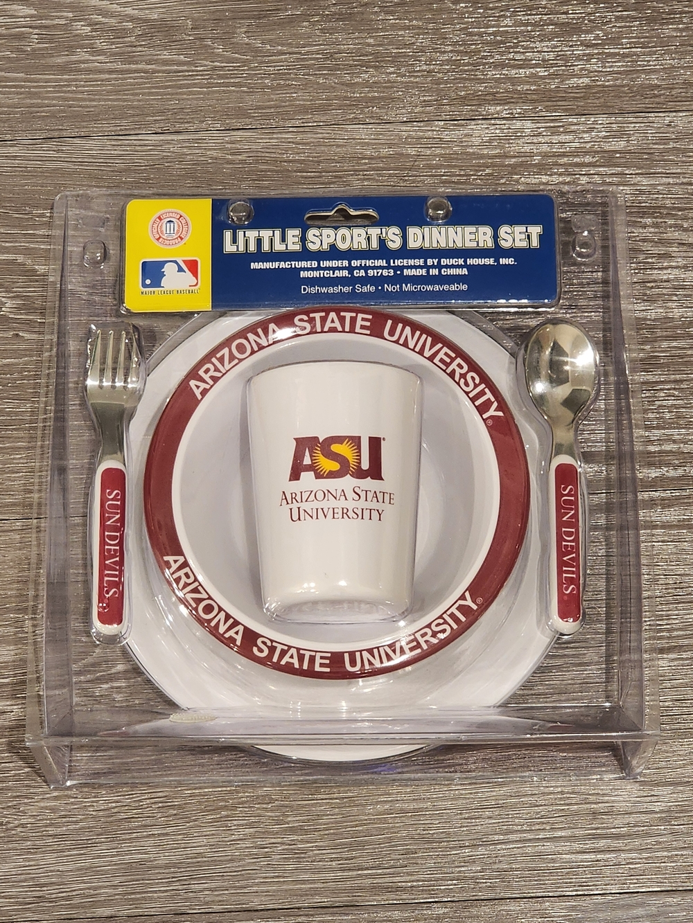 Arizona State University Sun Devils Kids Dinner Set, NEW
